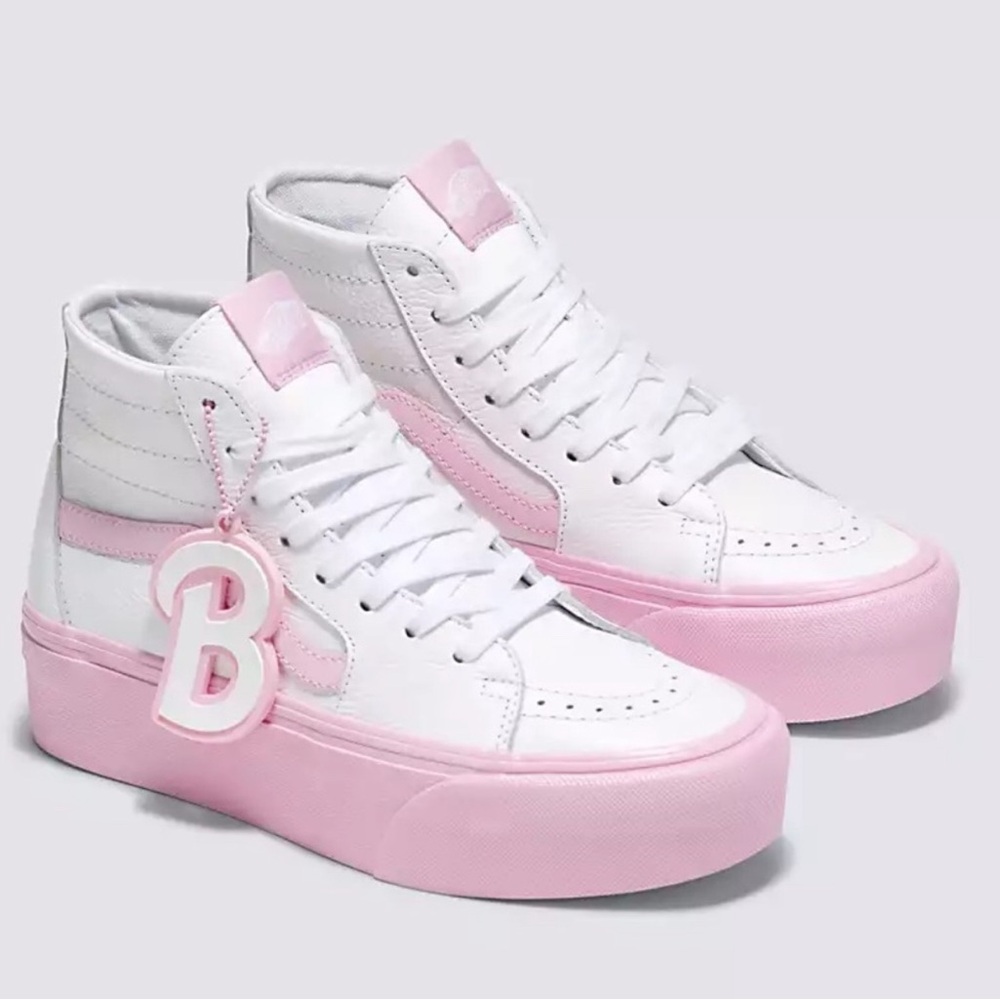 NIB BARBIE X VANS SK8-HI STACKFORM